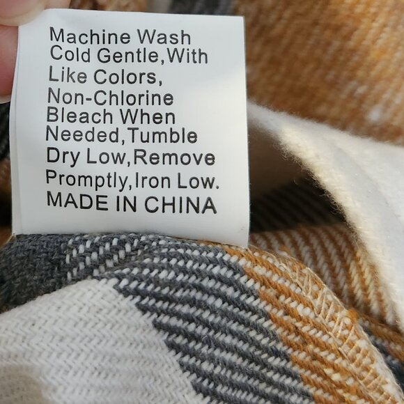 Automet Womens 2XL Plaid Shacket Flannel - Picture 8 of 8